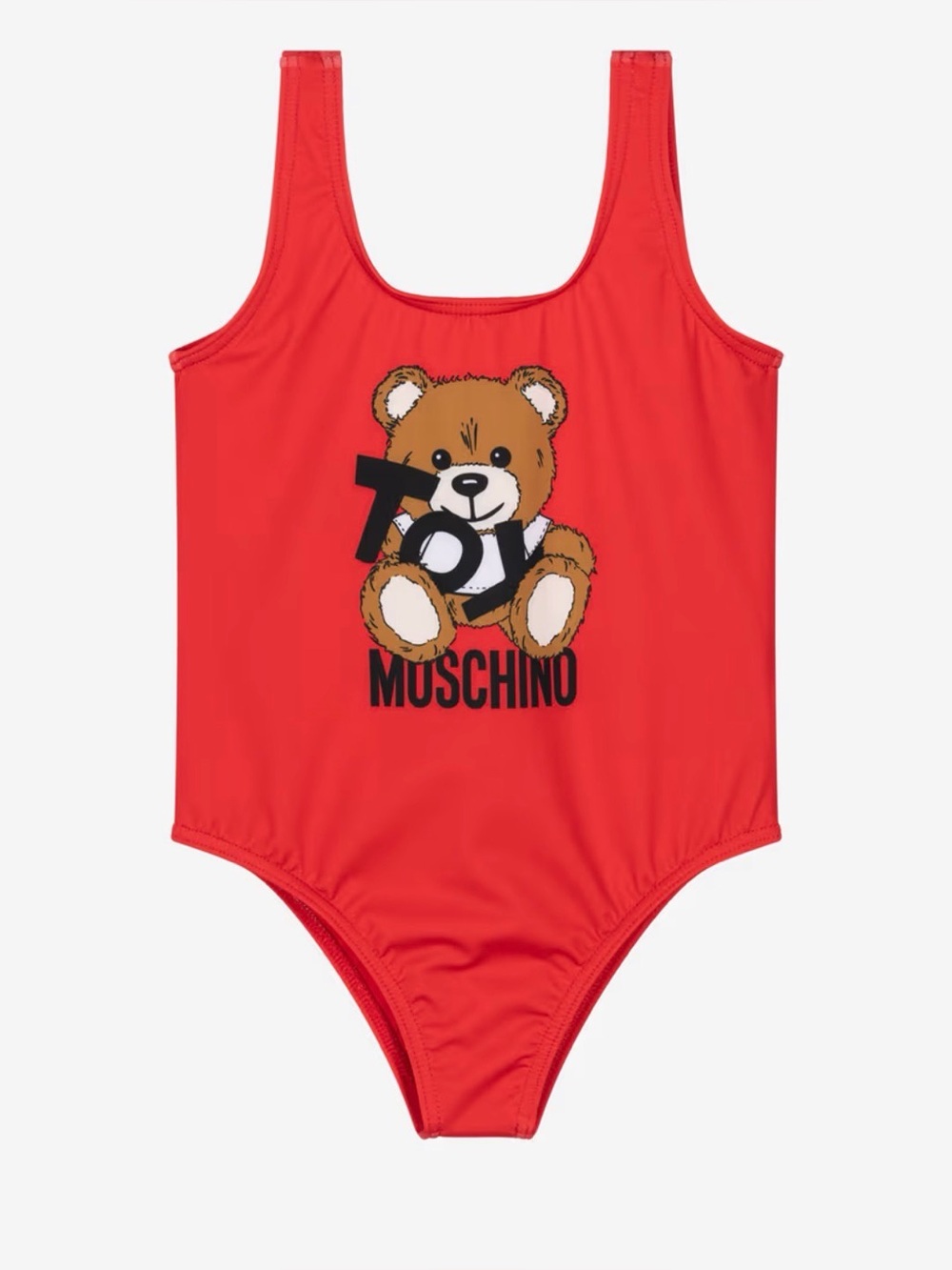 Moschino kids teddy bear print swimsuit
